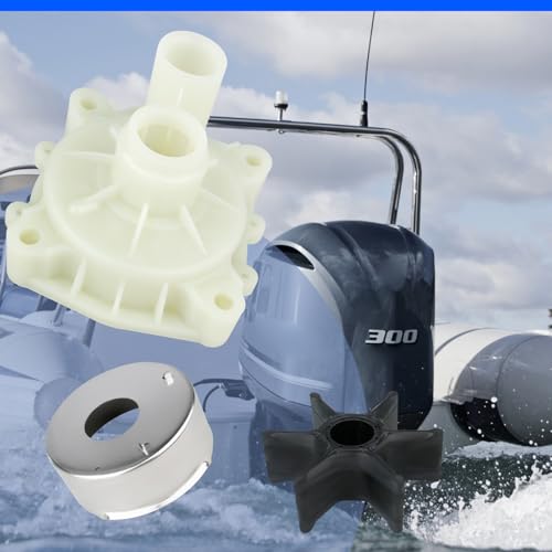Image of Water Pump Impeller Kit 61AW0078 Compatible with Yamaha Outboard Marine 150 175 200 225 250 300 HP Motorsm, 2 /4 Stroke, Replaces 61A-W0078-A2 /A3 /A4-00 Sierra 18-3396-1