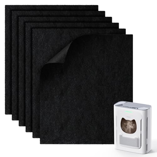 uahpet 6-Pack Washable Pre-Filters, Compatible with uahpet Air Purifier Slim, Replacement Filters to Trap Pet Hair, Fur, Dander, Dust