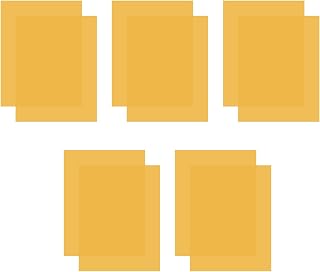 Colored Lighting Gel Filters, 10 Pcs Correction Gel Light Filter Transparent Color Overlays Film Plastic Sheets 8.5 x 11 Inch, for Film, Video, Photo, Stage (Orange)