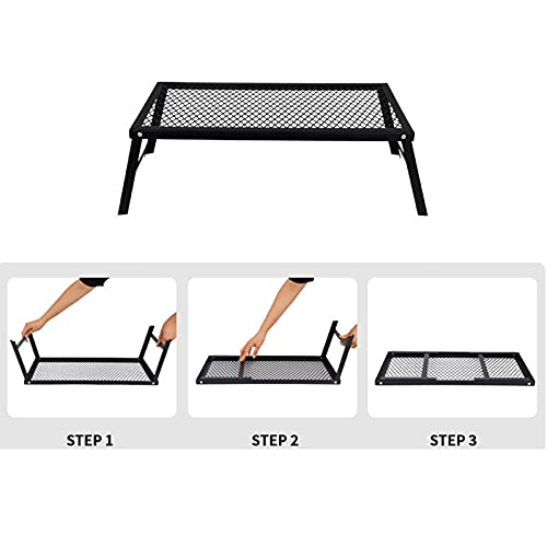 Table pliable de camping stable pour poser un réchaud sans risque de chute