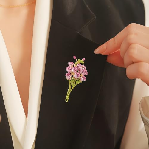 Image of Brooch Pins For Women Fashion Elegant Brooches Lapel Badges Coat Sweater Scarves Shawl Dress Accessory Wedding Party Prom Jewelry