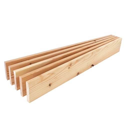 Compostiera da giardino zincata a caldo di alta qualità, compostiera in legno, compostiera in metallo, compost da giardino, compost – assi in larice per compostiera (set da 5)
