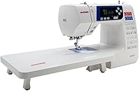 Vista 3 de Janome 3160QOV Quilts of Valor Full-Size Quilting Sewing Machine with 60 Built-In Stitches, 6 One-Step Buttonholes, and Backlit LCD Screen (White)
