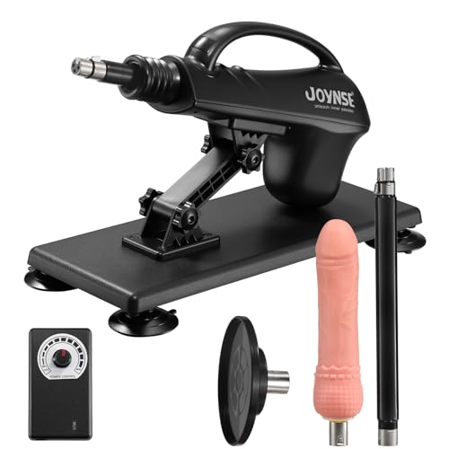 Sex Machine Joynse Automatic Fuck Machine with 3 Attachments, Thrusting Dildo Machine with Suction Cup Adapter, 3XLR Connector Love Machine Adult Sex Toys for Men Women