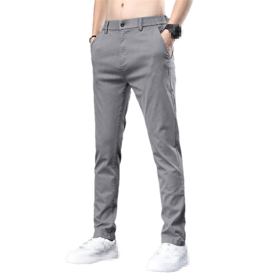 Vogrtcc Pantalones Casuales para Hombres Pantalones Elásticos Delgados Y Rectos Pantalones Elásticos para Oficina