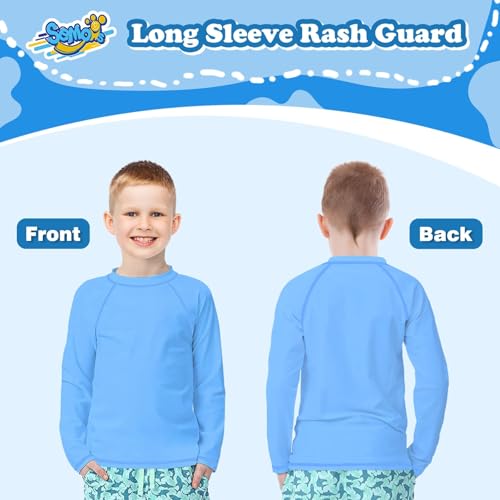 Girls Swim Shirt Rash Guard Long Sleeve for Youth Kids Children Rashguard Water Swimwear UPF+ 50 Swimming Sun Shirt Lavender Purple Swim Top 14-16Y4