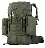 BACKFERRY Large Military Backpack for Men Army Rucksack with Internal Frame Hydration and MOLLE Comp