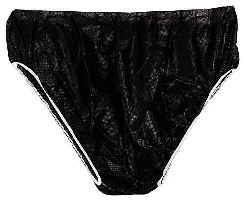 Disposable Nonwoven Panty Briefs, Black, Universal Fit, Single-Use Panty for Spa, Massage and Travel-picture-19