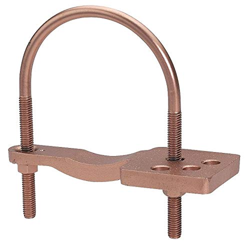 Burndy Pipe Ground Clamp, Copper Alloy, Commercial Type, 4/0 AWG to 4 AWG Conductor Size - GAR3904TC