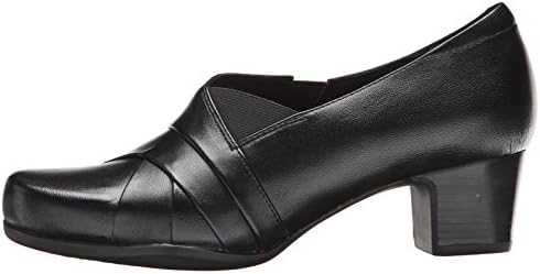 CLARKS Women's Rosalyn Adele, Black Leather, 7.5 AA US | Image 7