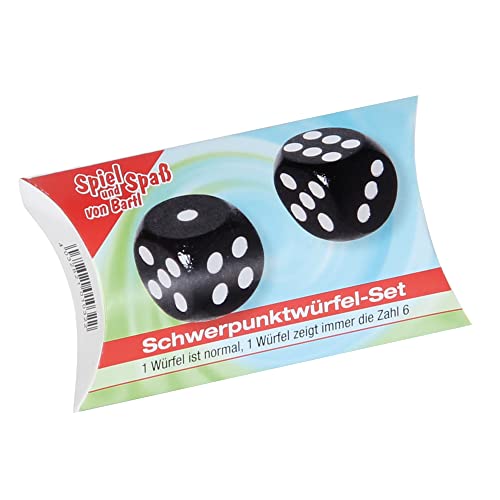 Bartl 102169 Schwerpunktwürfel-Set, Gezinkte Würfel | Nicht zu verwenden bei echtem Glückspiel