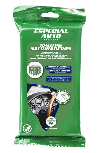Motorkit, Toallitas de Tejido Biodegradable para Salpicaderos de Coche Acabado Mate MTK 30 uds.