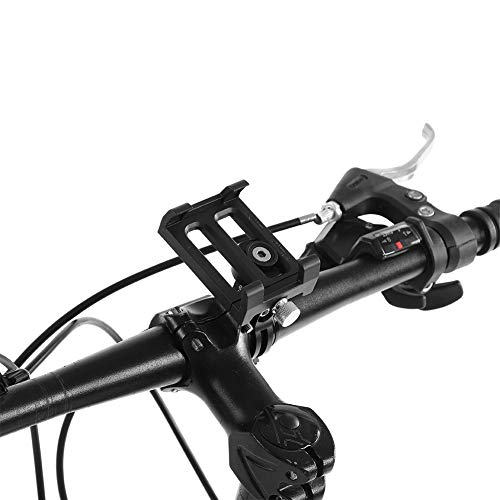 Suporte para telefone de bicicleta, guiador com luz de rotação de 360 ​​graus Suporte para telefone