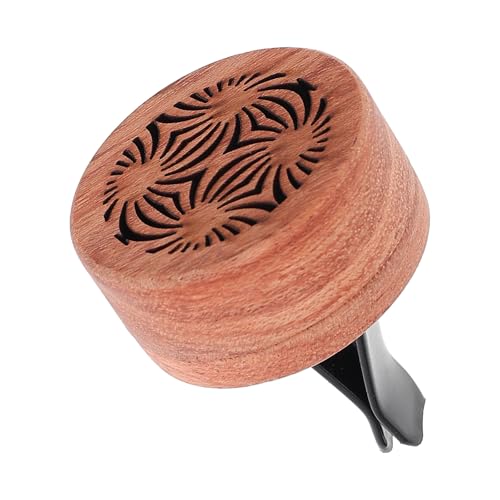 TOGEVAL Difusor de Aroma para Coche en Madera Natural, Unidad Única Función Decorativa y Aromaterapia para Espacios de Automóvil y Hogar