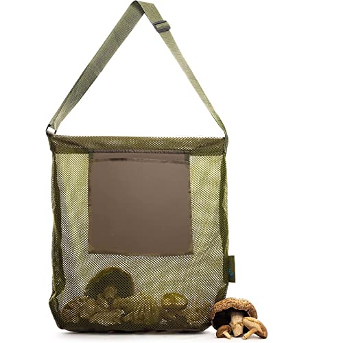 GANYKQ Mesh Foraging Bag Outdoor Camping Foraging Mushroom Storage Bag for Travel Camping Hiking Mushroom Hunting Bag
