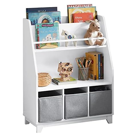 Estantería infantil SoBuy KMB34-W con almacenamiento y cestas Cover