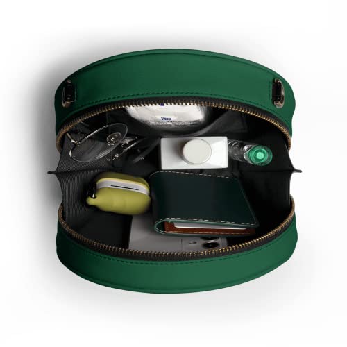 Image of DailyObjects Orbis Round Sling Crossbody Bag For Women| Beautiful Print Vegan Leather Purse With Slip Pocket Inside| Zip Closure & Adjustable Strap| Storage Space For Essentials