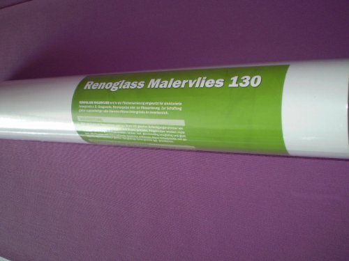 Renovlies Malervlies Anstrich-Vlies glatte überstreichbare Vliestapete weiß 130g 75qm 4 Rollen