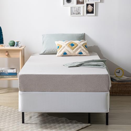 Photo 1 of ZINUS No Assembly Metal Box Spring / 9 Inch White Mattress Foundation / Sturdy Metal Structure