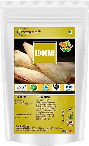 Loofah naturel METROL 5 gommages anti peau morte et poils incarnés sous la douche