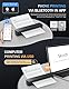 A4 Thermodrucker Mobiler Bluetooth Drucker (300 dpi), Tragbar für Lernen, Büro, Reise & Familie, Tintenlos (nur Thermopapier), Kompatibel mit iPhone, Android, Laptop