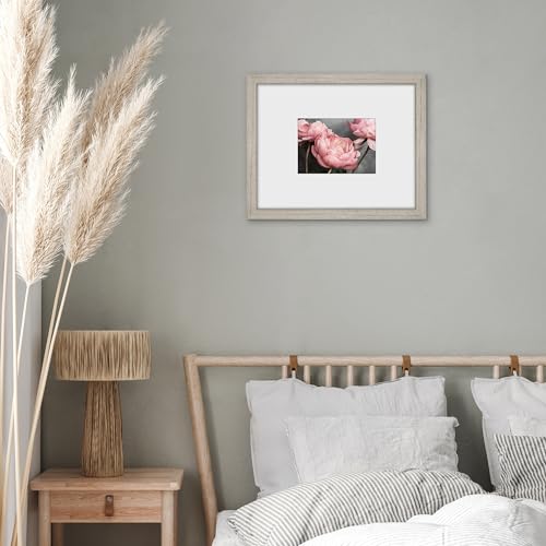 Americanflat COM-MX1505 11X14 Picture Frame With Shatter-Resistant Glass - Use As 5X7 Frame With Mat Or 11X14 Frame Without Mat - Signature Collection - Photo Frame For Wall Display - Driftwood thumb #6