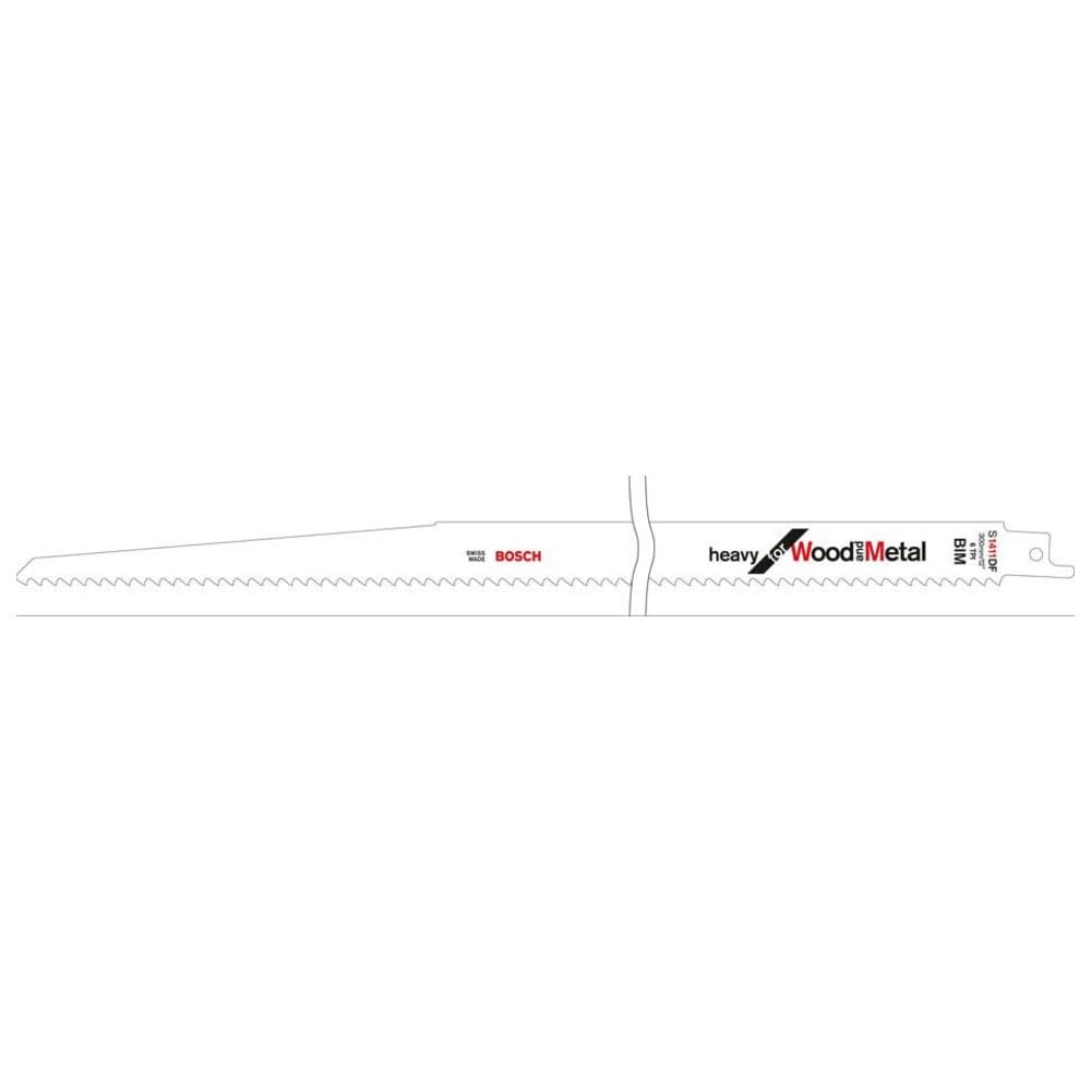 Bosch Professional 5 Stück Säbelsägeblatt S 1411 DF Heavy for Wood and Metal (Länge 300 mm, Zubehör Säbelsäge)