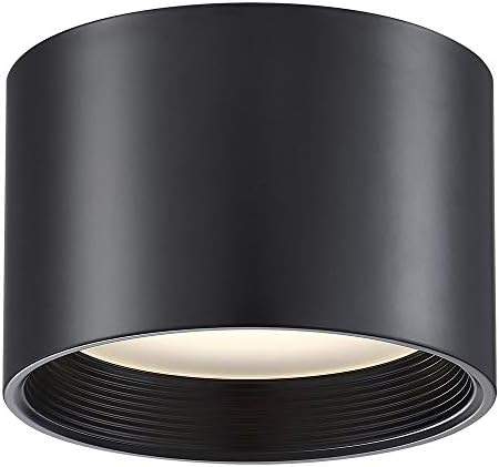 Access Lighting - HI Access 50007LEDD-BL/ACR Transitional LED Flush Mount from Reel Collection in Black Finish