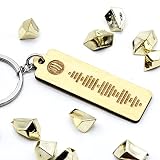 Porte-clés avec votre musique préférée sous forme de code à scanner sur application, idée cadeau pérsonnalisé Saint-Valentin, anniversaire, souvenir chanson, titre