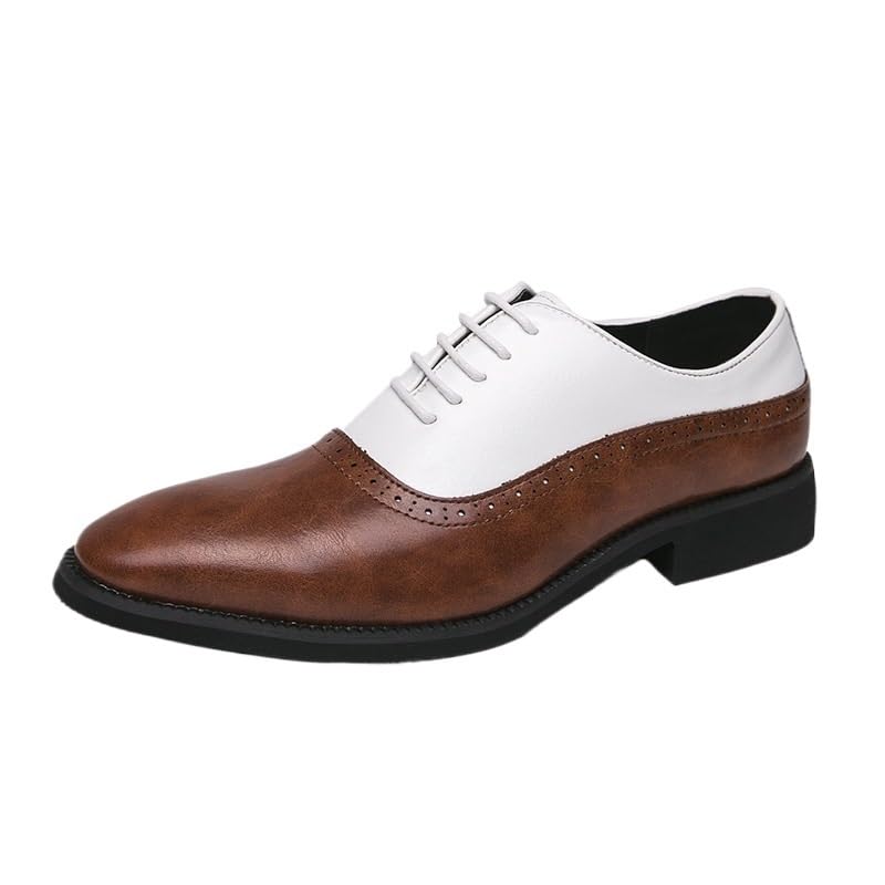Men's Wingtip Lace-ups Comfortable Oxfords Cushioned Business Shoes for Long Hours