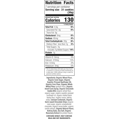 Annie's Organic Bunny Grahams Snacks, Chocolate Chip, 7.5 oz