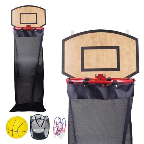 Basketball Laundry Hamper, Over The Door Hoop Laundry
