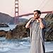 Surf Poncho - Adult Hooded Towel | Grey Black Turkish Towel Poncho | Changing Poncho, Changing Robe, Surf Robe, Wetsuit Changing Robe | Swim Parka, Wetsuit Poncho, Wetsuit Robe, Hooded Changing Towel