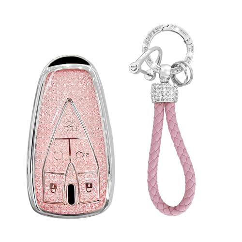 Étui de clé Changan Eado rose en TPU pour simplifier votre quotidien