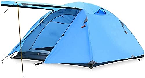 Tente de camping double étanché 3-4 personnes avec arceaux aluminium stables