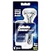 Gillette Sensor Excel Men's Razor + 3 Refills, Self-Adjusting Twin Blades, Fit All Sensor Razors