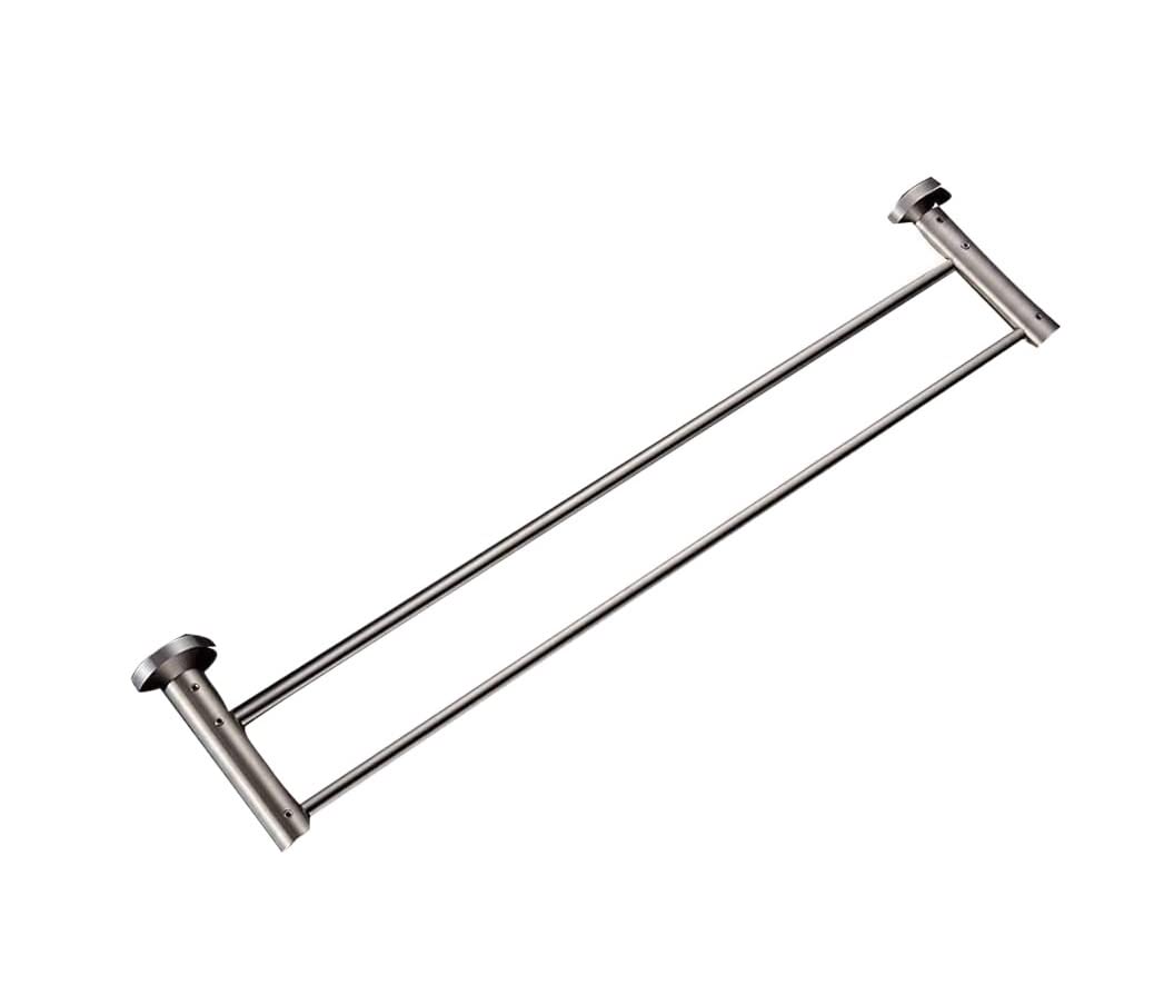Toalleros de baño de pared con doble barra y organizador de ducha de acero inoxidable