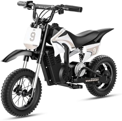 ECOLEAP 36V Kids Electric Dirt Bike 700W Peak Motorcycle,16MPH Fast Speed 10Mile Long-Range,3-Speed Modes Electric Bike for Kids Ages 3-10