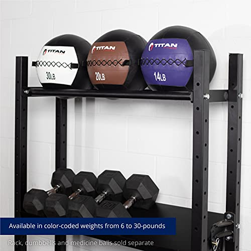 Titan Fitness Soft Leather Medicine Wall Ball 30 Lb. #TOP6