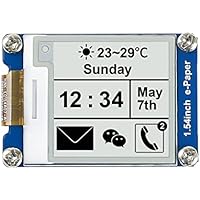 Waveshare 1.54 Inch E-Paper Display Panel Module V2 Kit 3.3v/5v 200x200 resolution E-ink Electronic Screen Partial refresh for Raspberry Pi/Jetson Nano/STM32 with SPI Interface