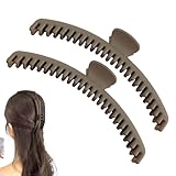 Ingénieusement fabriquées : fabriquées à partir de matériaux antidérapants de haute qualité, ces pinces à griffes pratiques assurent un maintien sûr sans se déformer ni se casser facilement, gardant vos cheveux coiffés sans effort