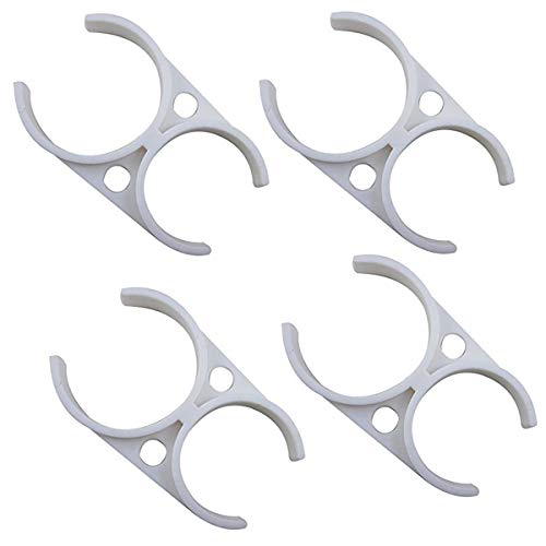 YZM Reverse Osmosis RO Housing (4, Double Clip Clamp 2.5