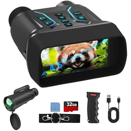 Ultimate Outdoor Bundle: 4K Night Vision Goggles + 8x42 Military-Grade Monocular for Hunting, Bird Watching, and Exploration