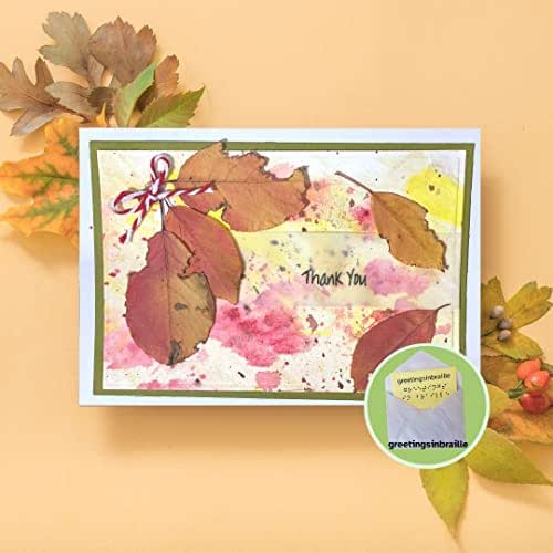 greetingsinbraille greeting card for fall Personalized