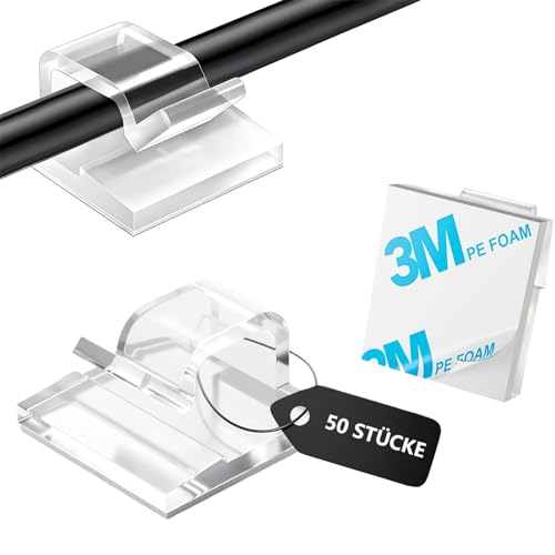 SZFUDIGO kabelhalter,50 PCS kabelhalter selbstklebend Wand kabelführung Cable Holder kabelbefestigung selbstklebend Wand Kabel wandhalterung Befestigung Wand (transparent) SZFUDIGO kabelhalter,50 PCS kabelhalter selbstklebend Wand kabelführung Cable Holder kabelbefestigung selbstklebend Wand Kabel wandhalterung Befestigung Wand (transparent)