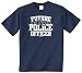 Threadrock Big Boys' Future Police Officer Youth T-Shirt M Navy