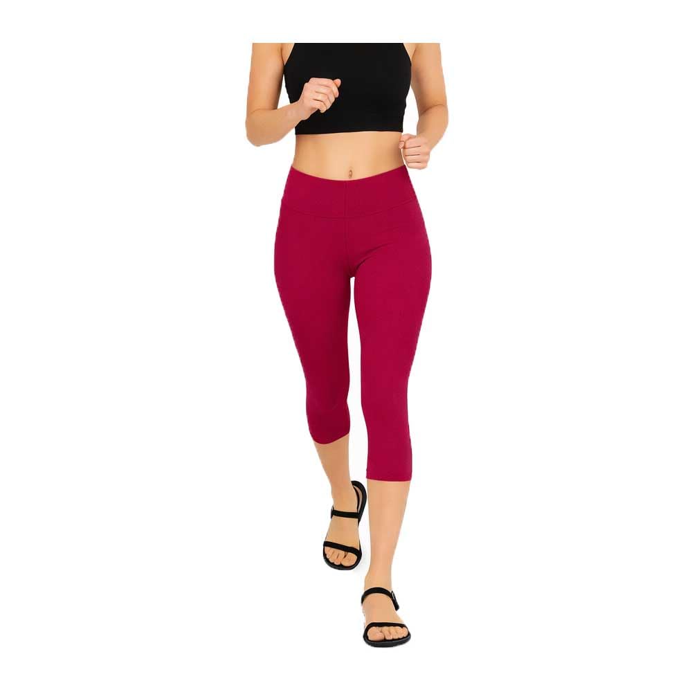 Womens Pink 3/4th Capri For Girls 1Pack-image-19