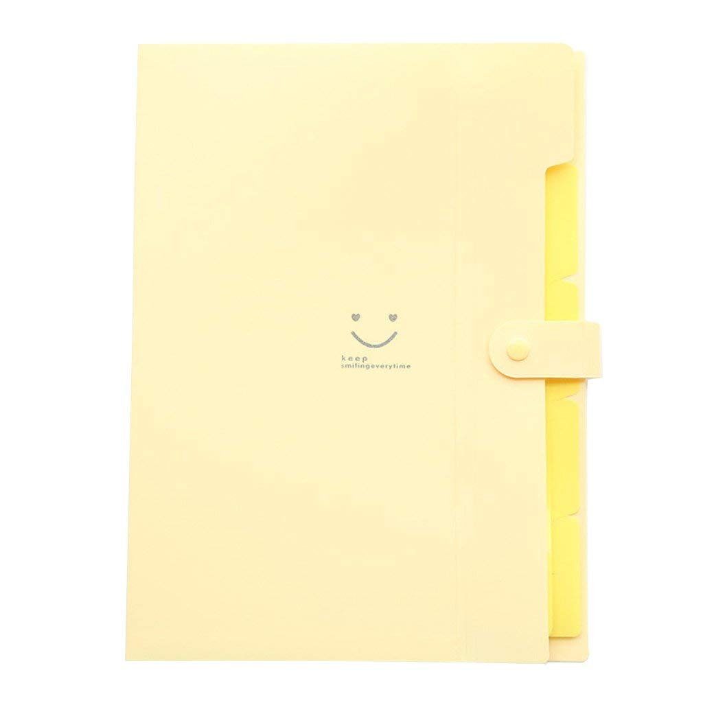 なんかの黄色いファイル Amazon | Colored Expandingプラスチックファイルフォルダwithスナップ