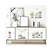 Creativas de la pared plantas verdes delicados Pegatinas de pared desmontable de...