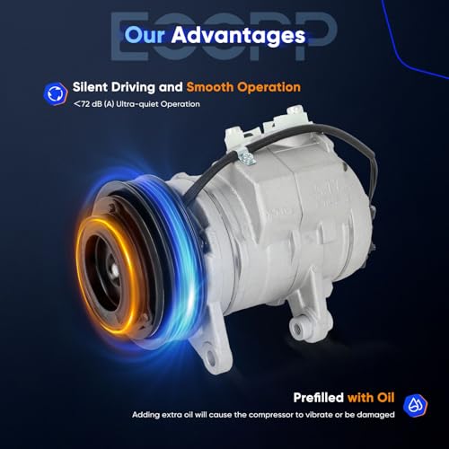 Image of ECCPP AC Compressor 2004-2007 Fit for Dodge for Ram 1500 2500 4.7L